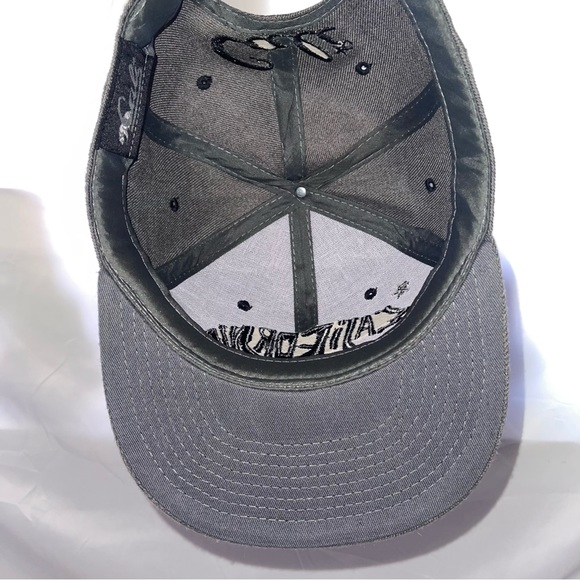 California Bear SnapBack Adjustable Hat Gray Flat Bill - Picture 4 of 7